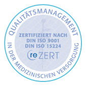 Unsere Zahnarztpraxis ist Zertifiziert nach DIN ISO 9001 und DIN ISO 15224